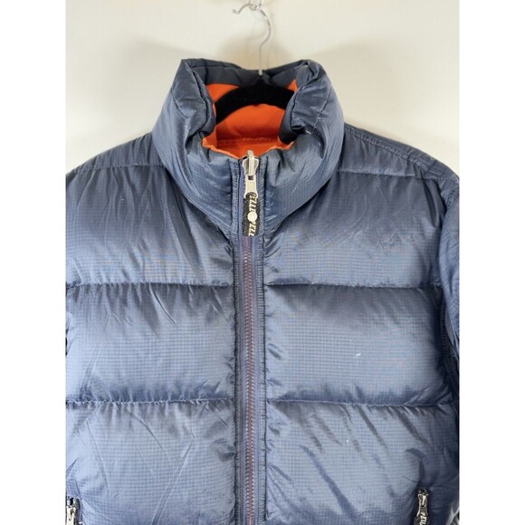 Reversible Down Jacket with Racing Patch by Mark Buchanan, 90s-00s Pelle Pelle - Picture 6 of 15